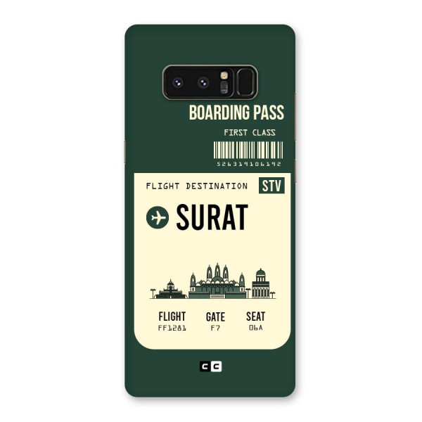 Surat Boarding Pass Back Case for Galaxy Note 8