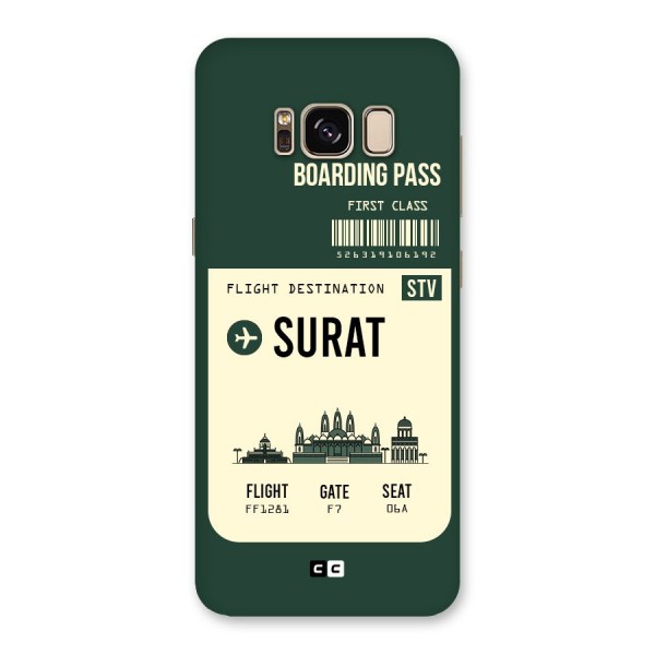 Surat Boarding Pass Back Case for Galaxy S8