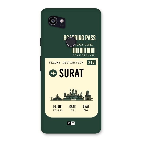 Surat Boarding Pass Back Case for Google Pixel 2 XL