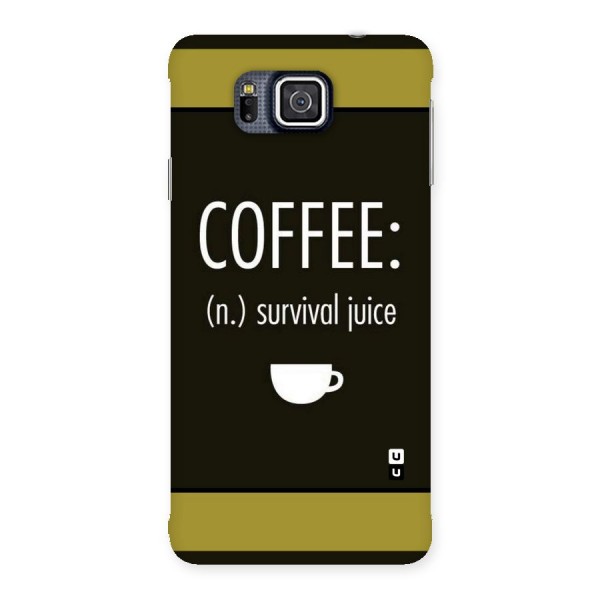 Survival Juice Back Case for Galaxy Alpha