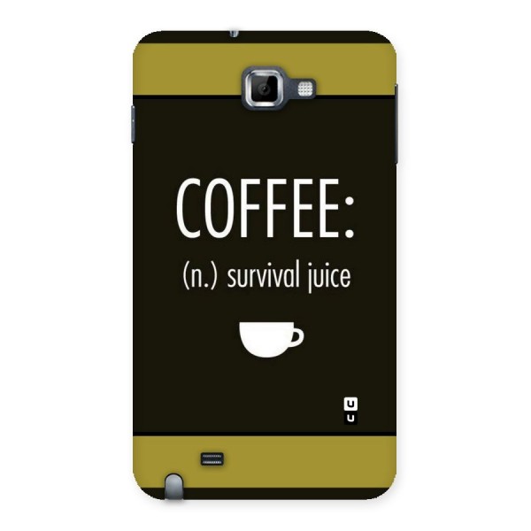 Survival Juice Back Case for Galaxy Note