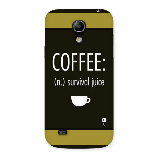 Survival Juice Back Case for Galaxy S4 Mini