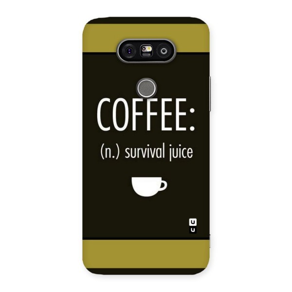 Survival Juice Back Case for LG G5