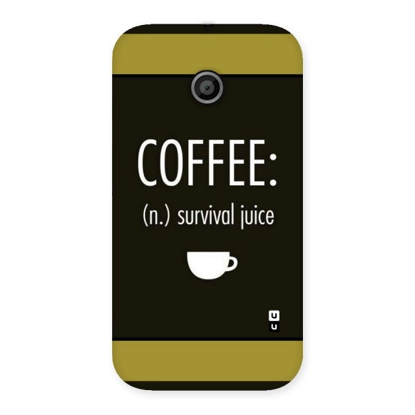 Survival Juice Back Case for Moto E