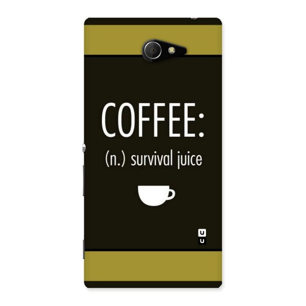 Survival Juice Back Case for Sony Xperia M2