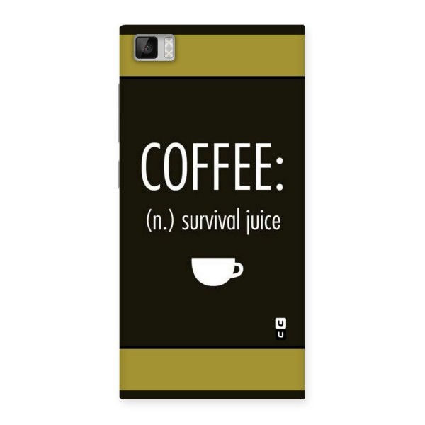 Survival Juice Back Case for Xiaomi Mi3