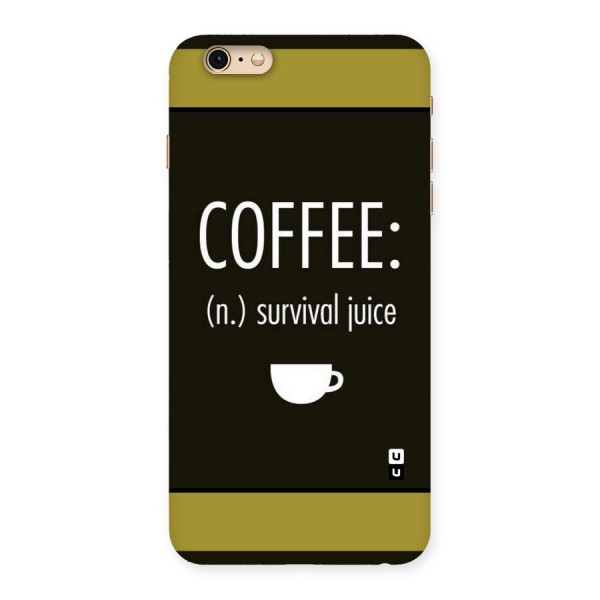 Survival Juice Back Case for iPhone 6 Plus 6S Plus