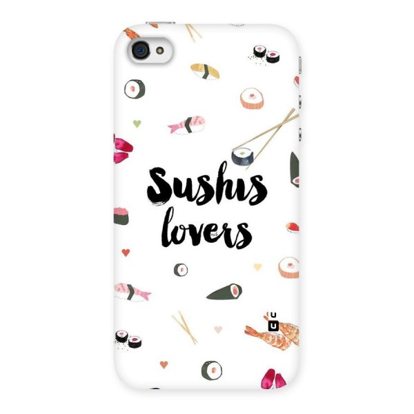 Sushi Lovers Back Case for iPhone 4 4s