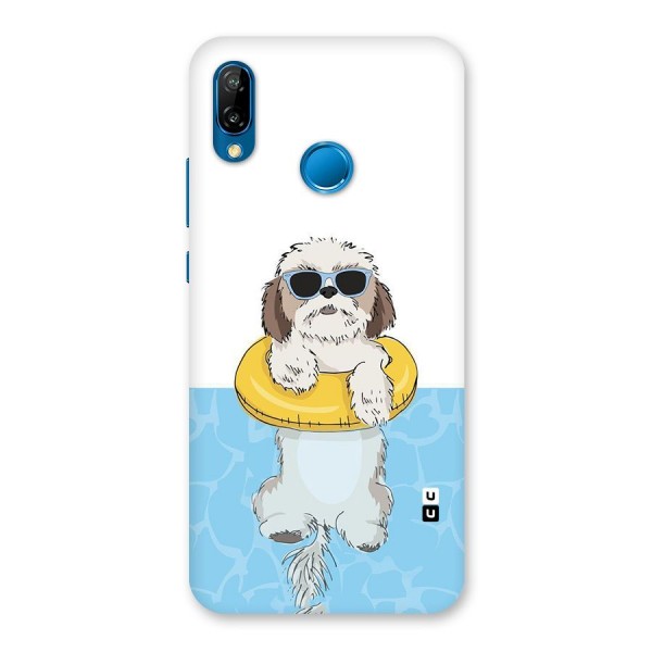 Swimming Doggo Back Case for Huawei P20 Lite