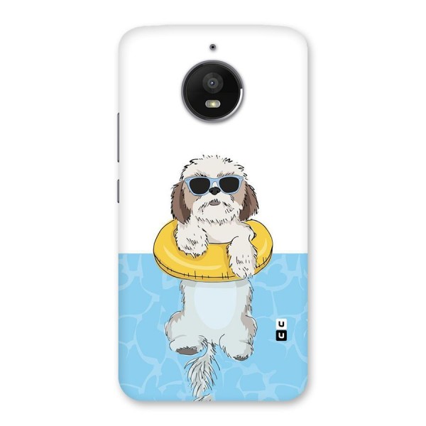 Swimming Doggo Back Case for Moto E4 Plus