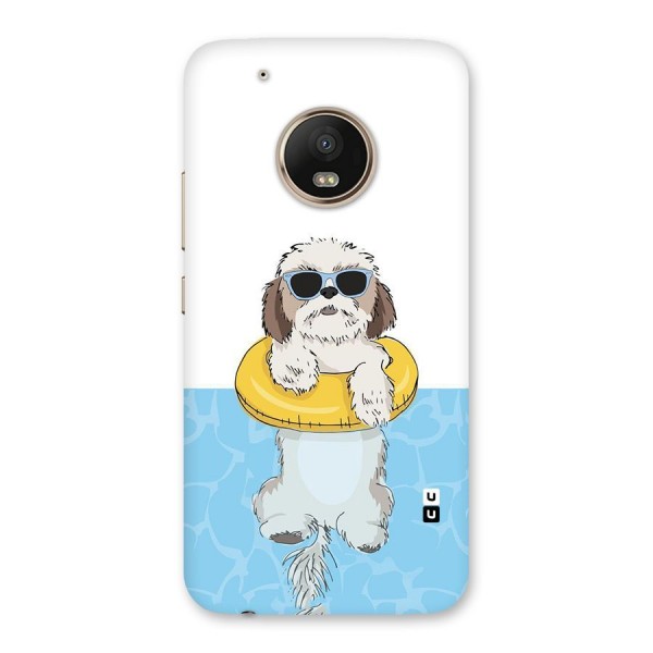 Swimming Doggo Back Case for Moto G5 Plus