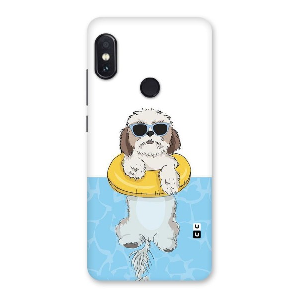 Swimming Doggo Back Case for Redmi Note 5 Pro