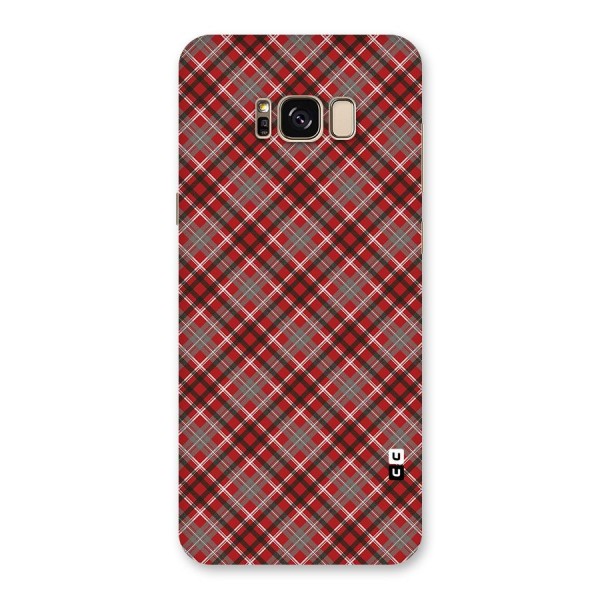 Textile Check Pattern Back Case for Galaxy S8 Plus