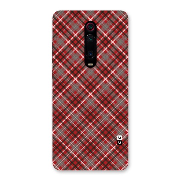 Textile Check Pattern Back Case for Redmi K20