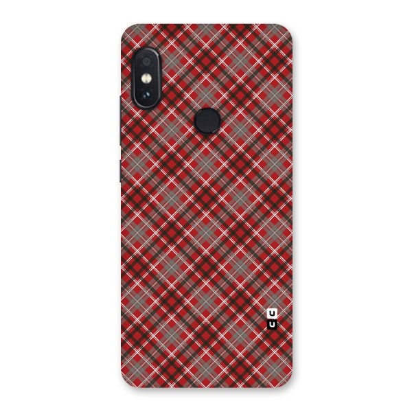 Textile Check Pattern Back Case for Redmi Note 5 Pro