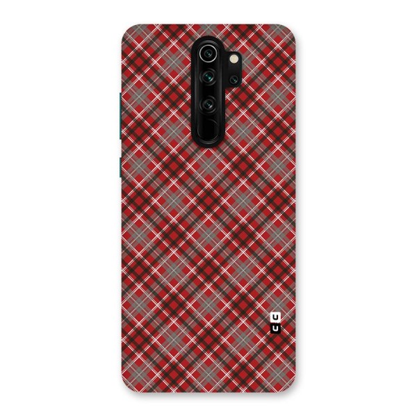 Textile Check Pattern Back Case for Redmi Note 8 Pro