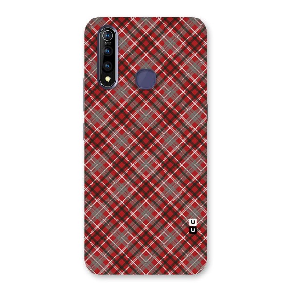 Textile Check Pattern Back Case for Vivo Z1 Pro