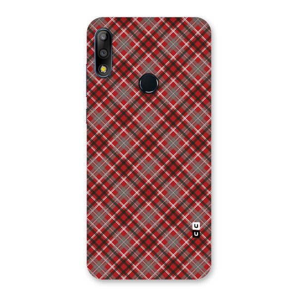 Textile Check Pattern Back Case for Zenfone Max Pro M2