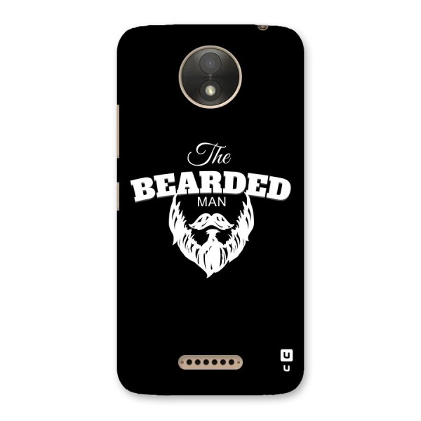 The Bearded Man Back Case for Moto C Plus