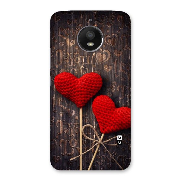 Thread Art Wooden Print Back Case for Moto E4 Plus