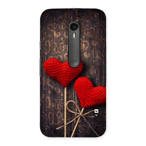 Thread Art Wooden Print Back Case for Moto G3