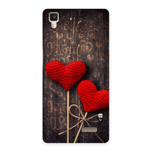 Thread Art Wooden Print Back Case for Oppo R7