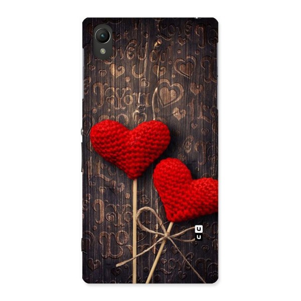 Thread Art Wooden Print Back Case for Sony Xperia Z1