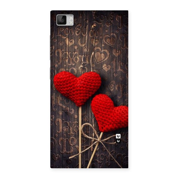 Thread Art Wooden Print Back Case for Xiaomi Mi3