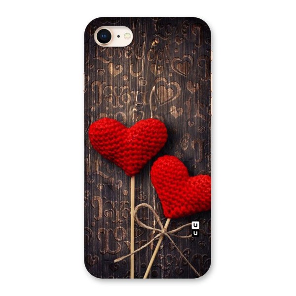 Thread Art Wooden Print Back Case for iPhone 8