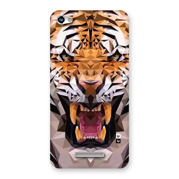 Tiger Abstract Art Back Case for Micromax Hue 2