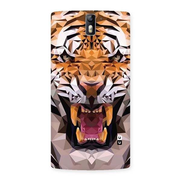 Tiger Abstract Art Back Case for One Plus One