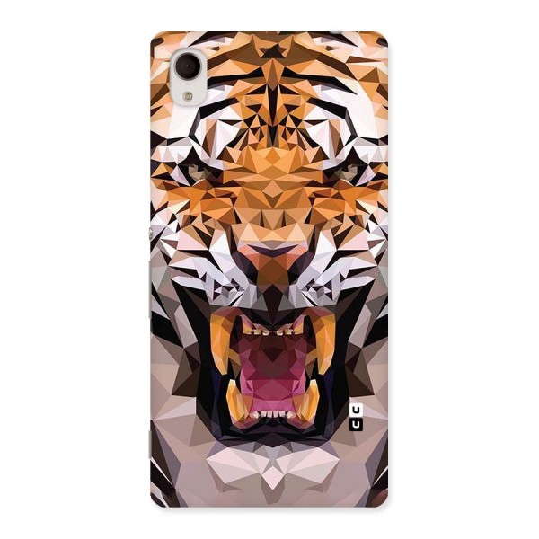 Tiger Abstract Art Back Case for Xperia M4 Aqua