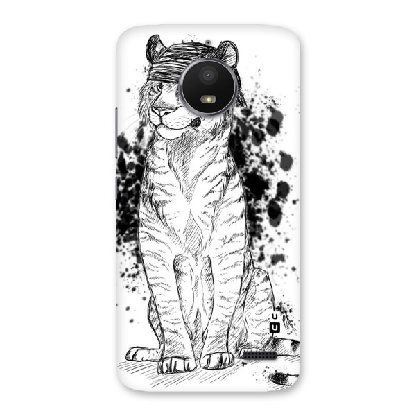 Tiger Wink Back Case for Moto E4