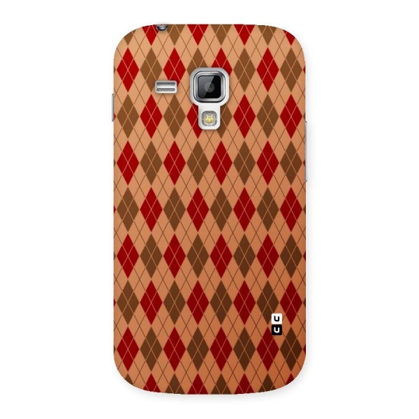 Tiny Checks Diamond Back Case for Galaxy S Duos