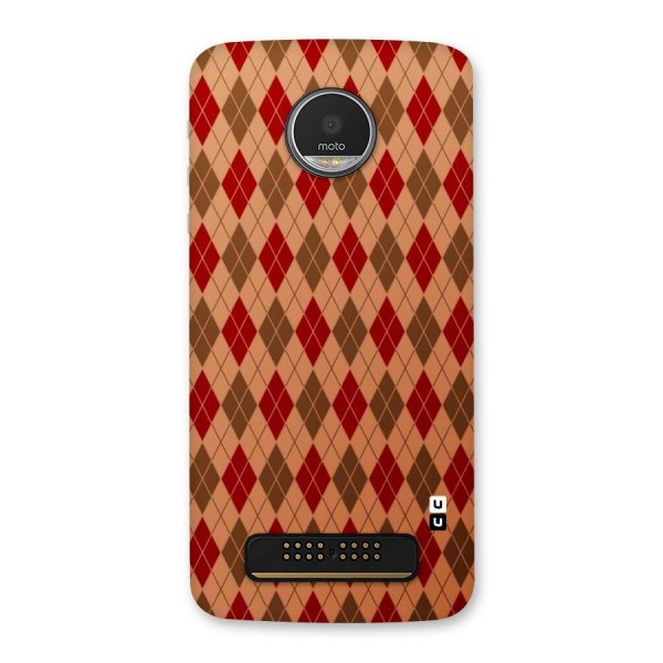 Tiny Checks Diamond Back Case for Moto Z Play