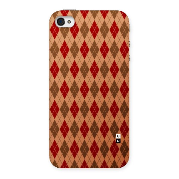 Tiny Checks Diamond Back Case for iPhone 4 4s