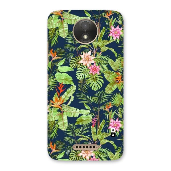 Tiny Flower Leaves Back Case for Moto C Plus