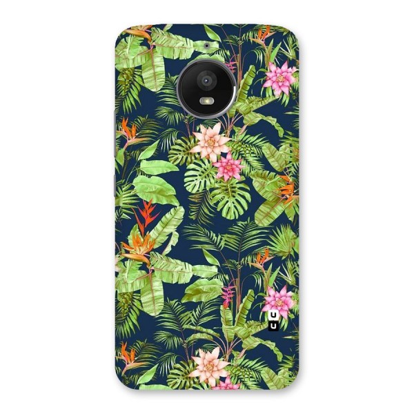 Tiny Flower Leaves Back Case for Moto E4 Plus