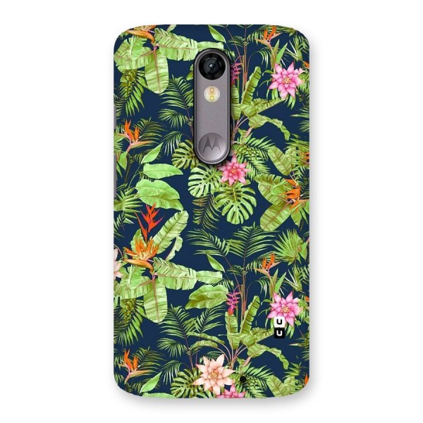 Tiny Flower Leaves Back Case for Moto X Force