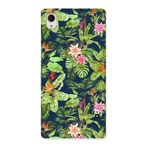 Tiny Flower Leaves Back Case for Xperia M4 Aqua