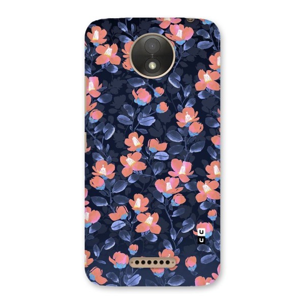 Tiny Peach Flowers Back Case for Moto C Plus