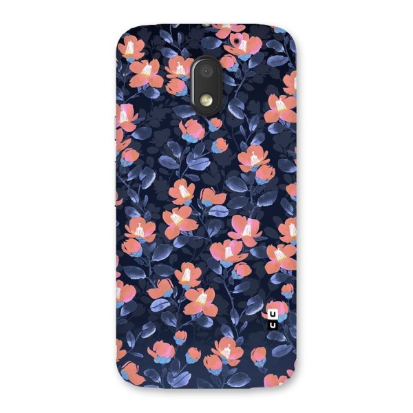 Tiny Peach Flowers Back Case for Moto E3 Power