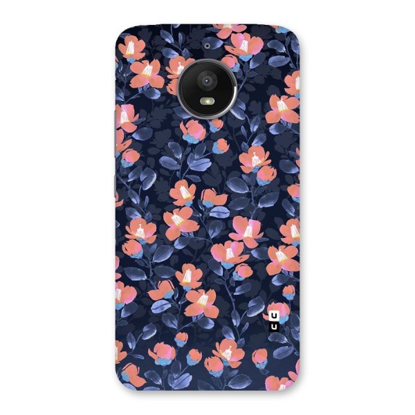 Tiny Peach Flowers Back Case for Moto E4 Plus