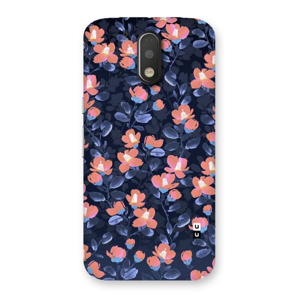 Tiny Peach Flowers Back Case for Motorola Moto G4