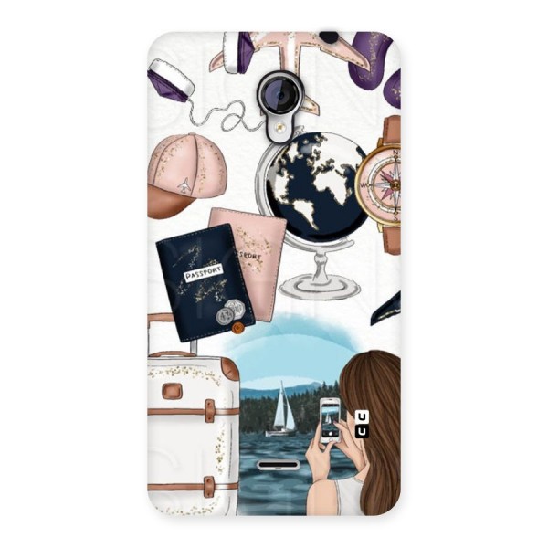 Travel Diaries Back Case for Micromax Unite 2 A106