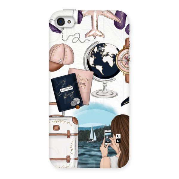 Travel Diaries Back Case for iPhone 4 4s