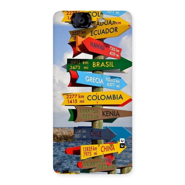 Travel Directions Back Case for Canvas Knight A350