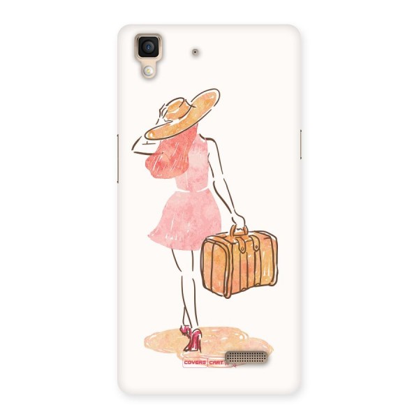 Travel Girl Back Case for Oppo R7