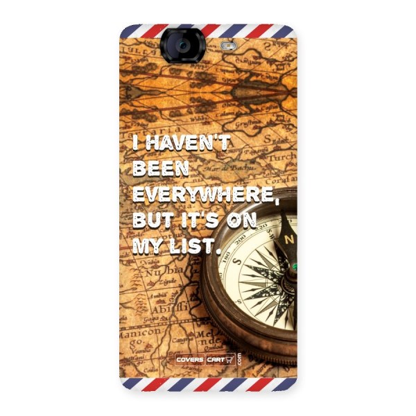 Travel Map Back Case for Canvas Knight A350