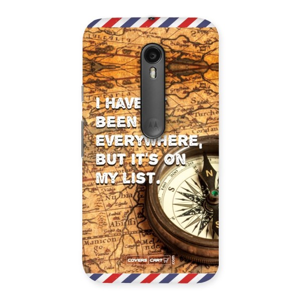 Travel Map Back Case for Moto G3